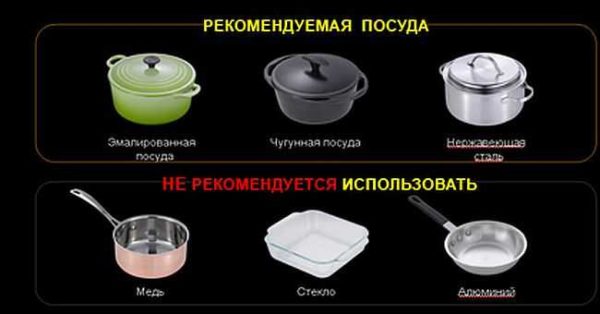 Most of the problems with an induction cooker are associated with the wrong selection of cookware.