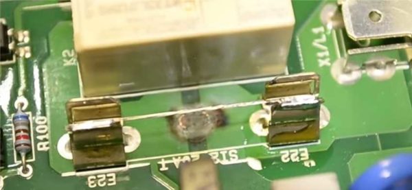 These are holders for installing a fuse - a glass bulb with a wire inside