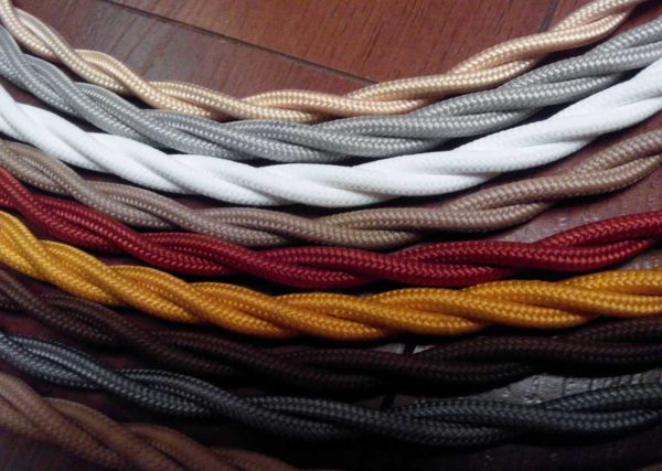 Coiled cable for retro wiring
