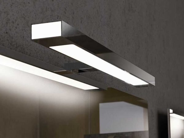 You can position the light source above the mirror.