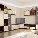 A common solution is the TV in the corner