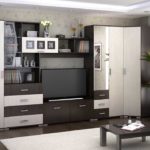 Contemporary style corner wall slide