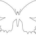Another version of the swallowtail for cutting paper