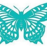 This cutout pattern looks more like a moth