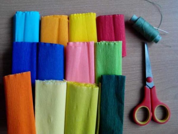 Everything you need to make decorative crepe paper butterflies