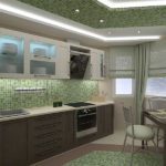 Green with brown and gray - a cozy and calm combination