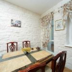 The surface decorated with artificial stone can be painted with washable water-based paint