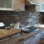 Imitation of old brickwork is one of the latest trends