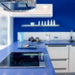 Light furniture - bright walls. A common decorator trick
