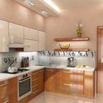 The subtle creamy shade of the walls emphasizes the more intense brown