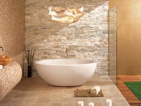 This is a decorative stone wall