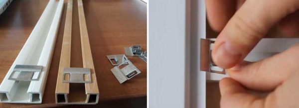 This is how the mounting strips for PVC panels look