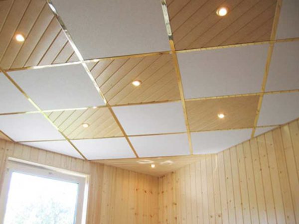 This is a variant of the Armstrong ceiling with mixed infill