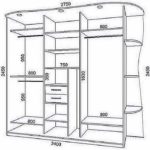 This is one example of a wardrobe in the hallway with 3 doors