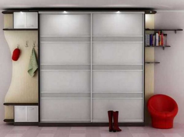 Sliding wardrobe with lighting - convenient
