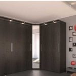 Facade of MDF dark wood