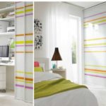 It is not so difficult to design a sliding wardrobe in a bedroom with a workplace.