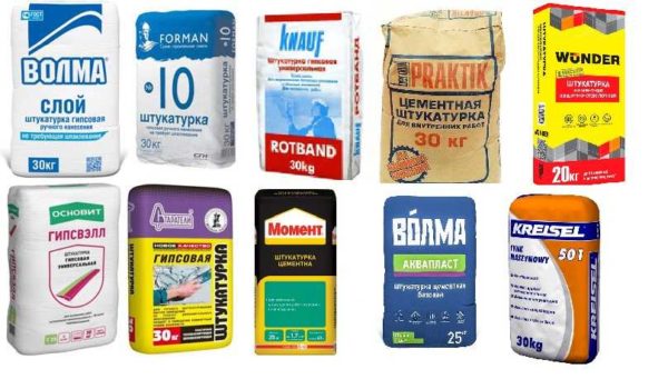 There are many different brands of plaster in hardware stores