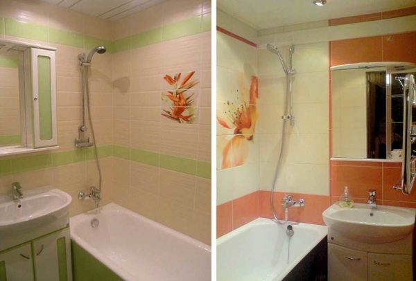 Add colors so the bathroom doesn't look like an operating room