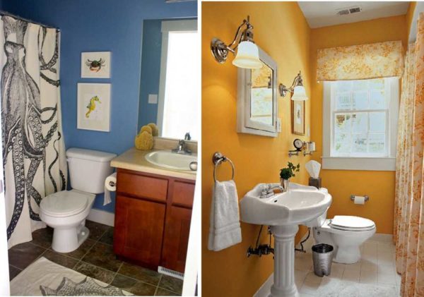 Economy option - shower curtains