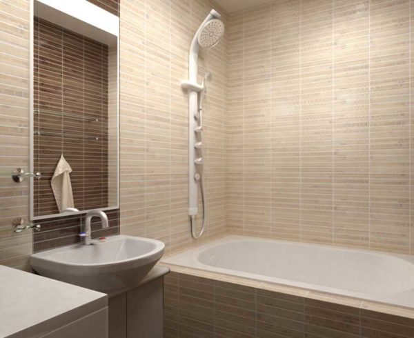 It is easier to care for a matte surface - streaks from water are not visible, and beige baths are also cozy