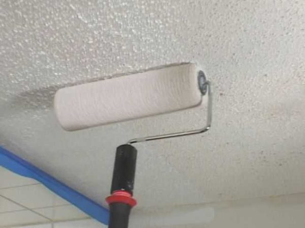 Ceiling whitewashing is an old method that is less and less common