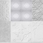 Several types of ceiling tiles