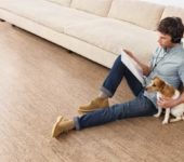 One of the important advantages is that the cork floor is warm and soft