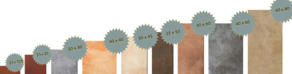 tile size
