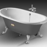 Small cast iron bath