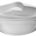 The size of the bath installed in the corner is based on the length of the side