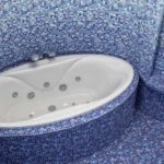 Oval bathtub for custom interiors