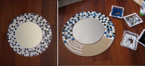 Mosaic mirror frame
