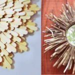 In the same technique, but using ice cream sticks and twigs