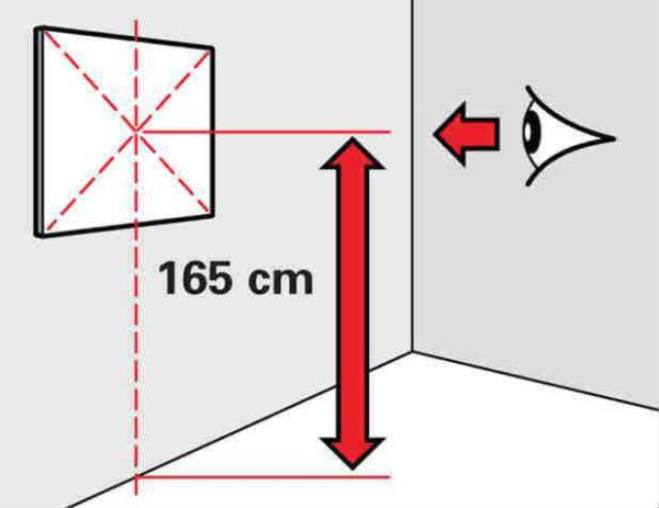 Installation height of the bathroom mirror