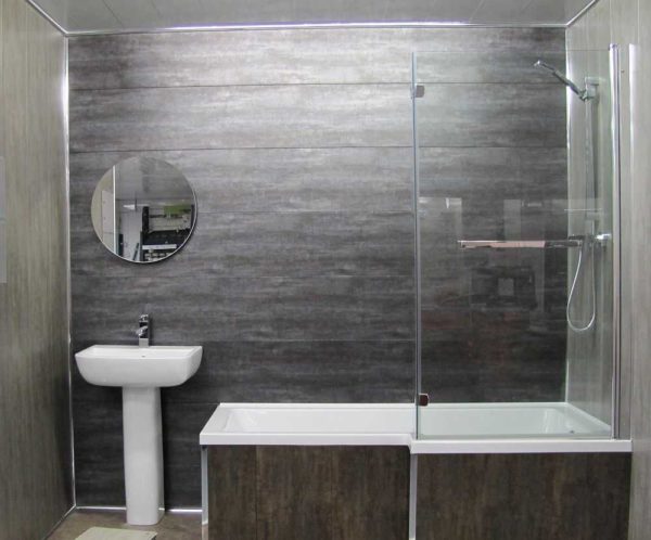 Looks like wood, actually wall panels