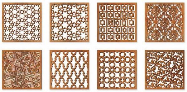 Decorative ventilation grilles made of brass, bronze, copper attract attention and serve as a decoration