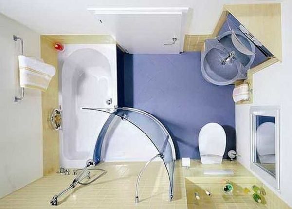 On the plan, you need to draw all the plumbing fixtures. Then it is easy to develop the correct sequence of renovation in the bathroom