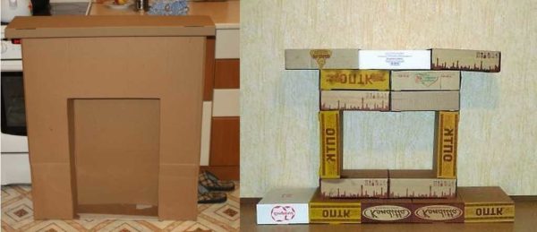 Can be made from a large cardboard box or some small
