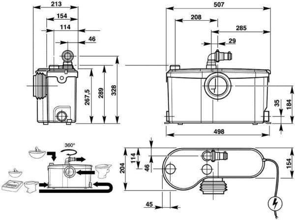 Dimensions SFA SANIBEST Pro