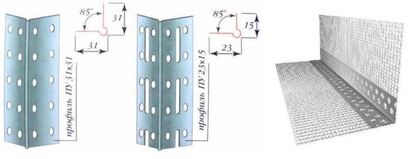 Corner profile - for forming and protecting the corners of plasterboard structures