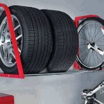 This is a factory version with a completely inhuman price tag.But you can borrow the idea - the crossbars can be rearranged depending on the size of the tires ... you never know