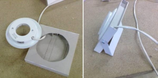 Carrying a garage with your own hands from an LED recessed lamp