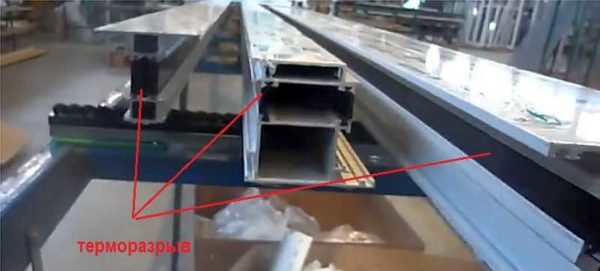 Profiles for outdoor plastic doors with thermal break