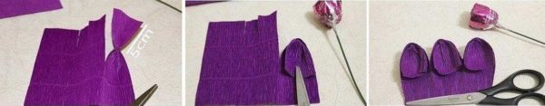 Second step: form the petals