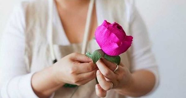 These are such beautiful corrugated paper flowers you can get