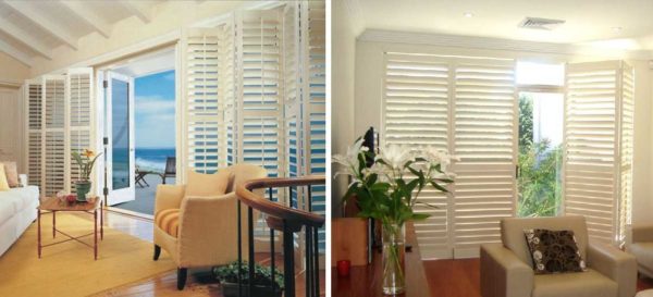 Louver doors can be used as shading