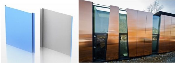 Metal facade panels - for non-standard architecture houses