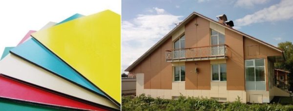 Aluminum composite plates - two sheets of metal with a composite interlayer