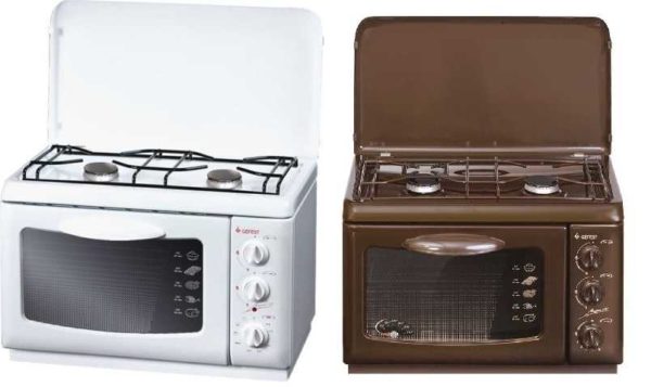Gas tabletop with electric oven underneath